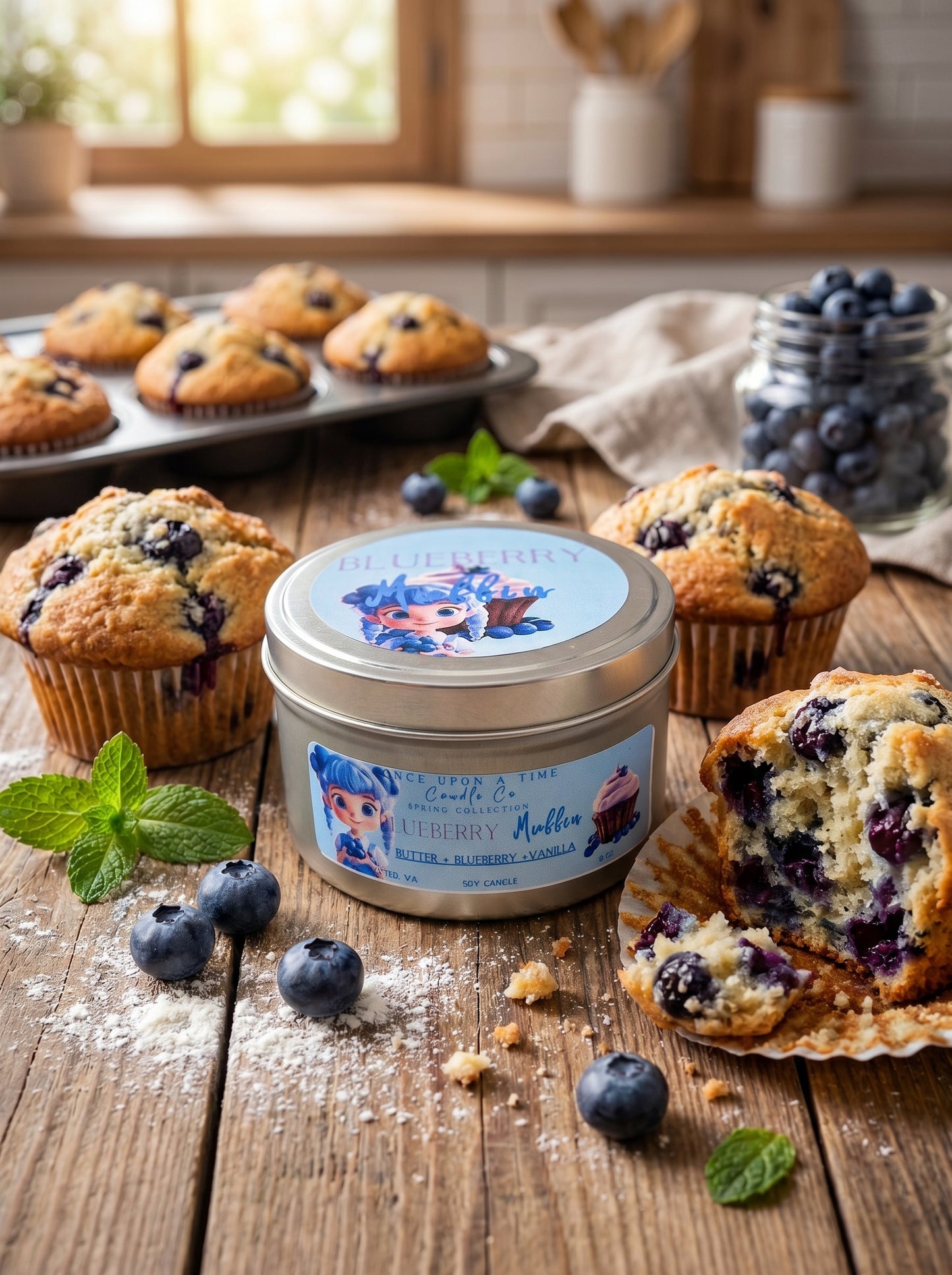 Blueberry Muffin Soy Wax Candle