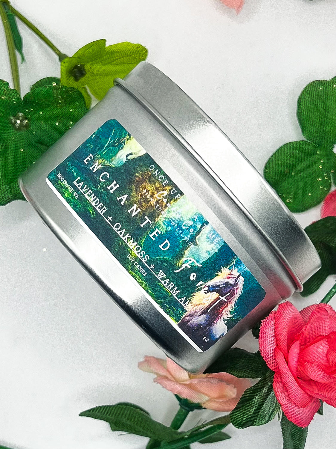 Enchanted Forest Soy Wax candle-Lavender & Oakmoss