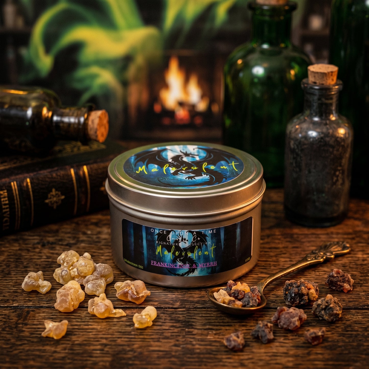 Malevolent-Frankincense & Myrrh Soy Wax Candle