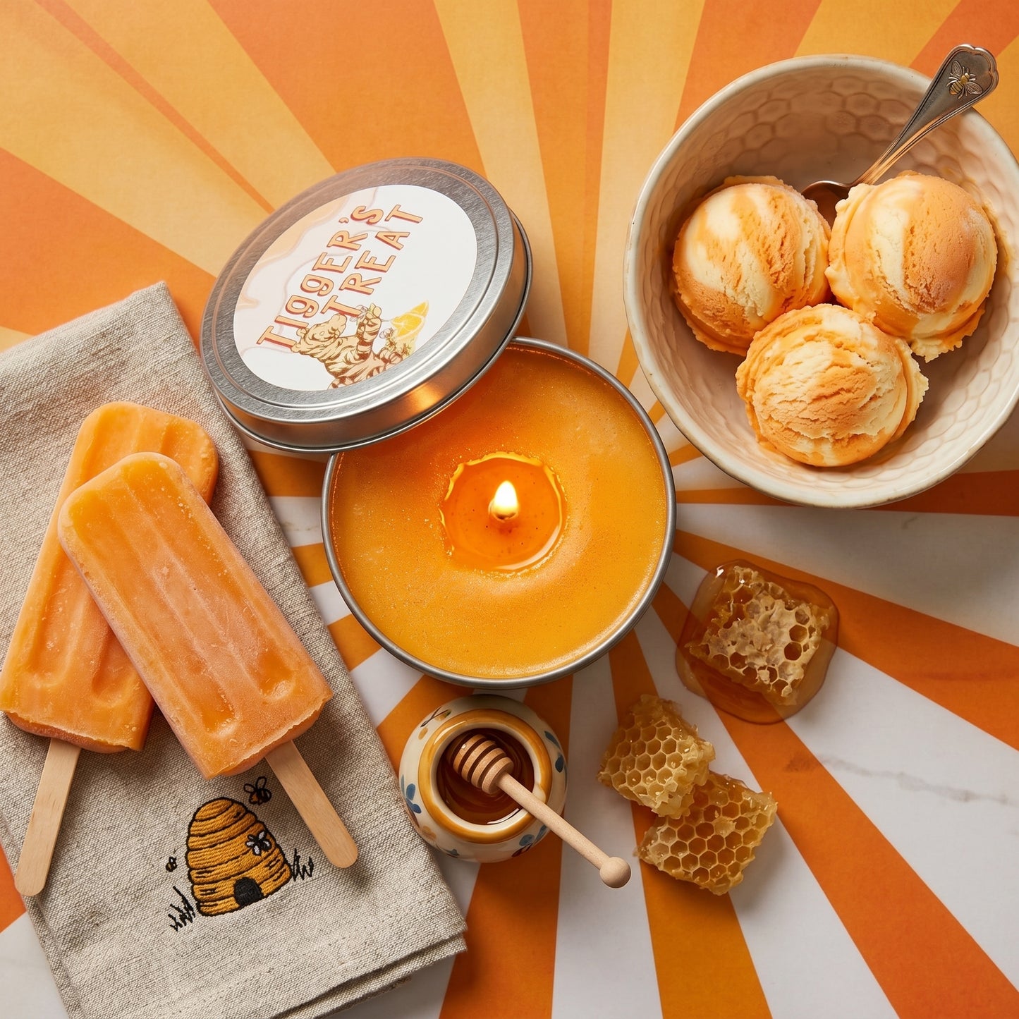 Tigger's Treat - Classic Winnie the Pooh Soy Wax Candle - Orange Creamsicle