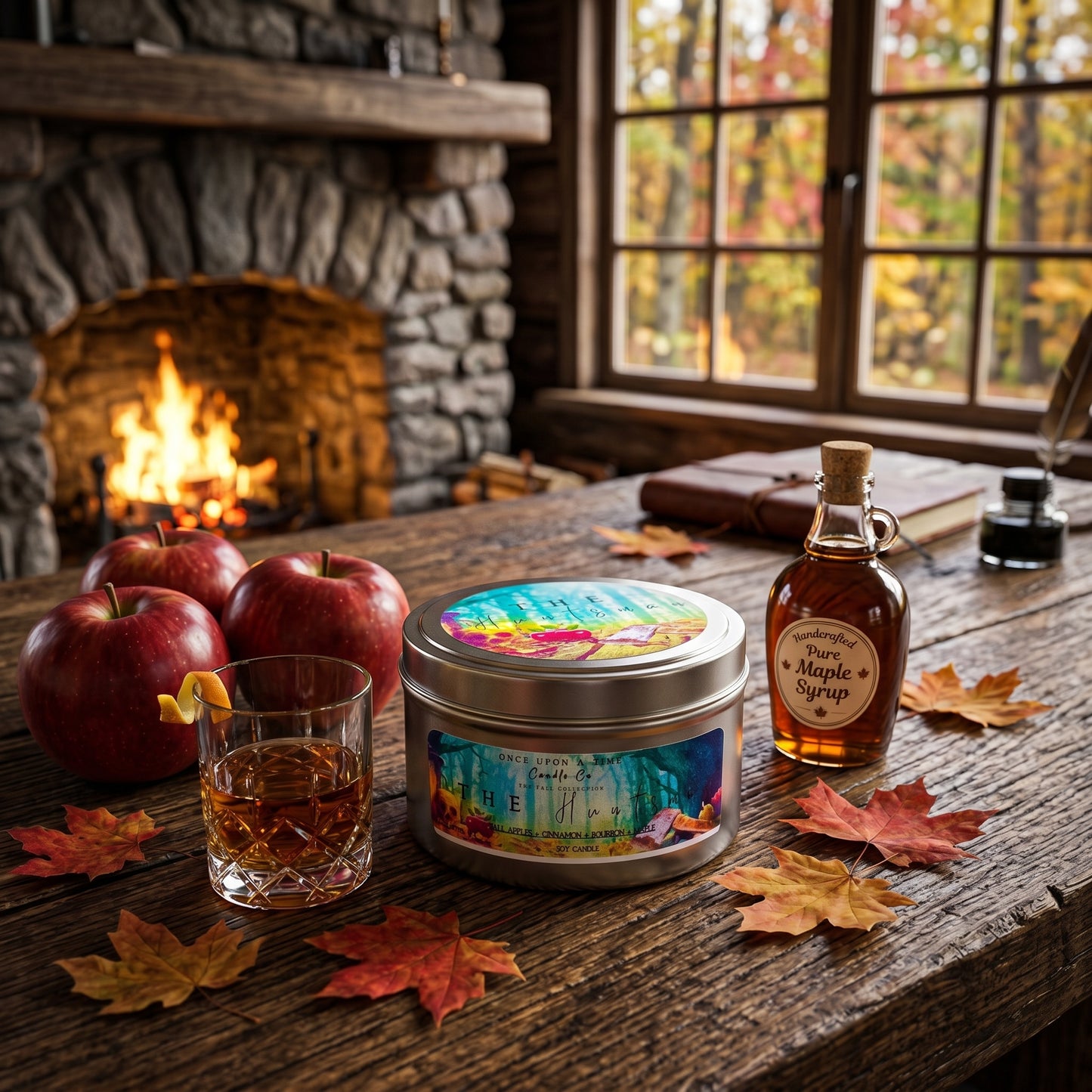 The Huntsman Soy Wax Candle-Apples, bourbon and maple