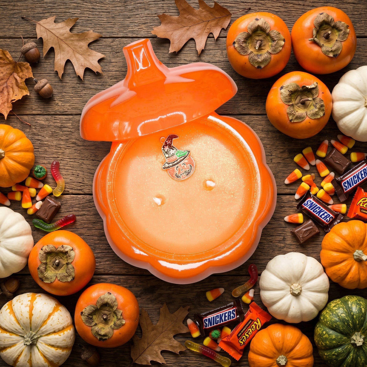 Trick or Treat Soy Wax Candle-Pumpkin, persimmon, and oranges