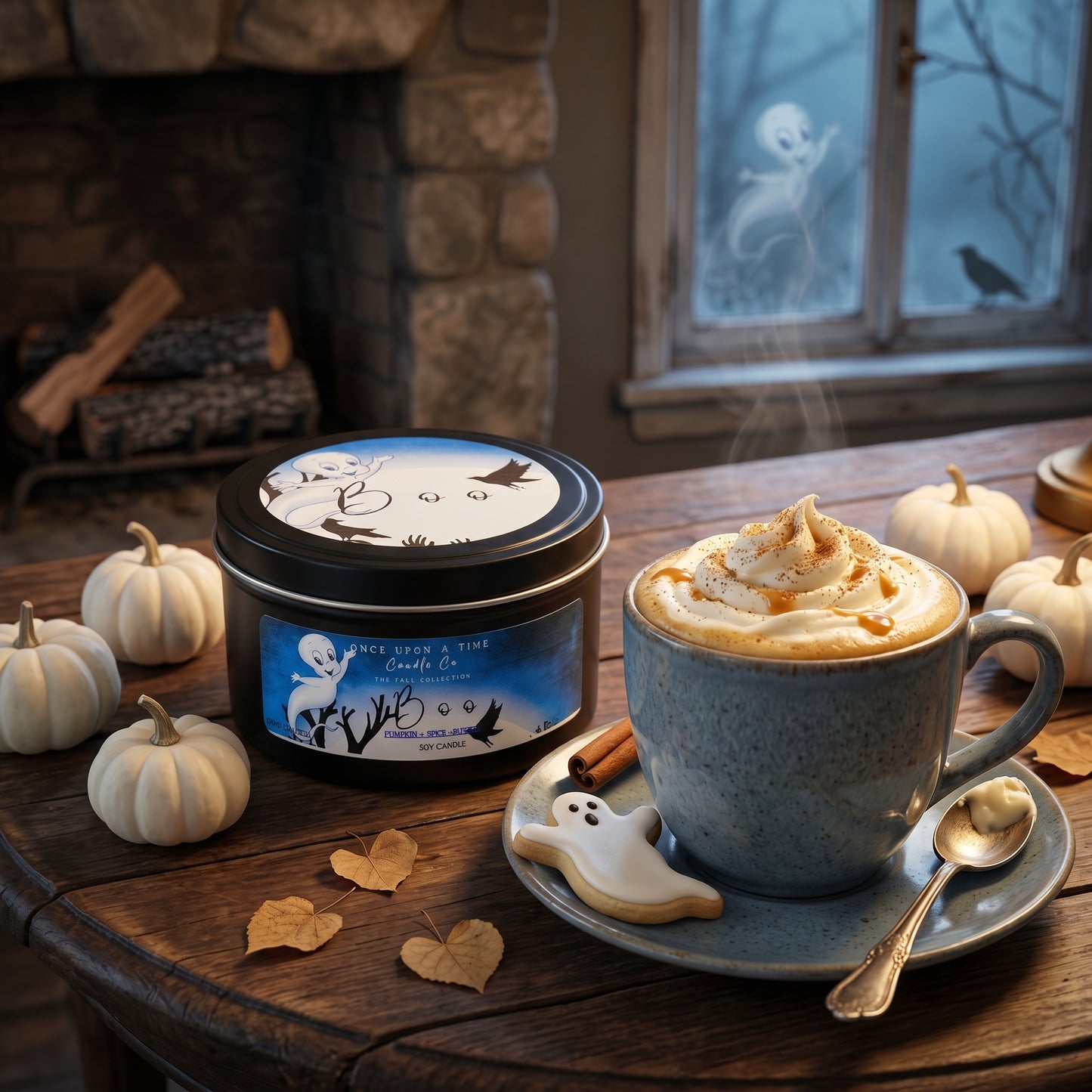 Boo Soy Wax Candle-Pumpkin, Spice and butter