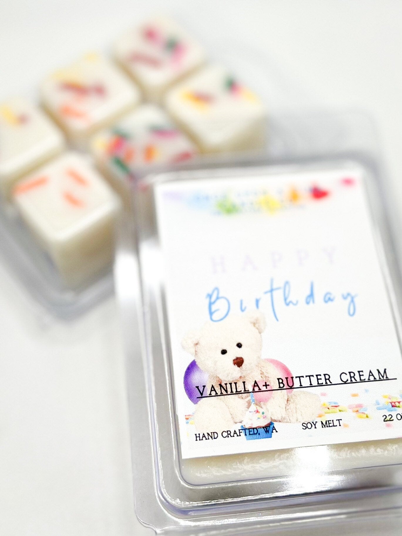 Birthday Cake, Happy Birthday Soy wax Candle. Birthday gift.