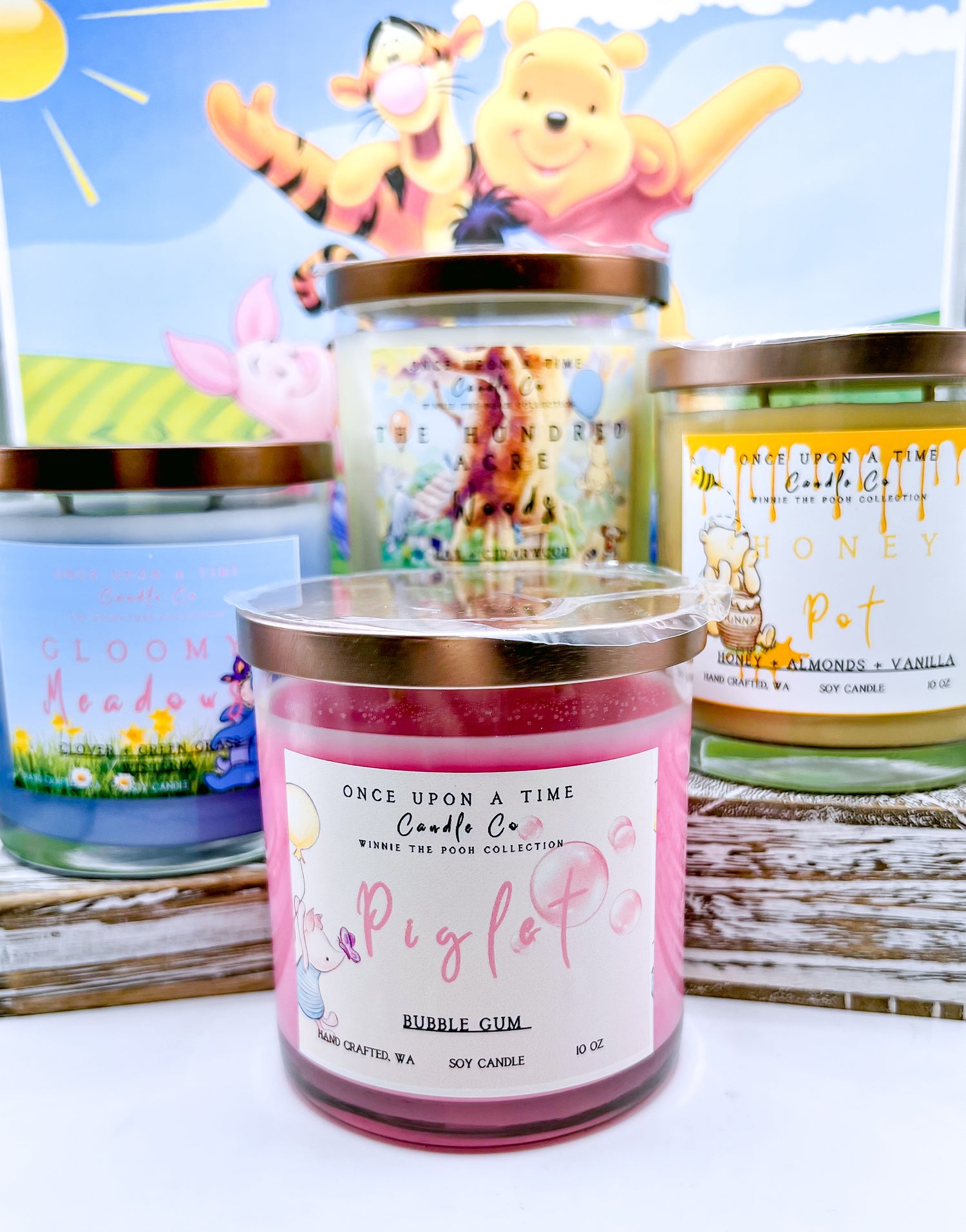 Honey Pot, Winnie the Pooh Soy Wax Candle-Warm Honey & Almonds – Once Upon  a Time Candle Co