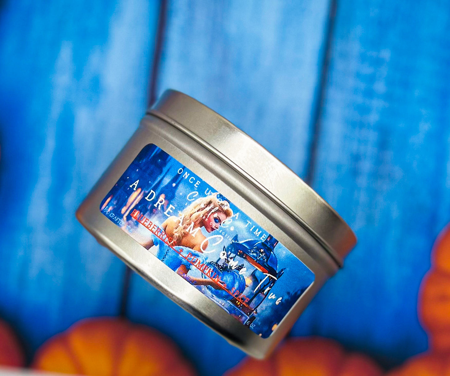 A Dream Come True, Cinderella Soy Wax Candle-Blueberry & Pumpkin-