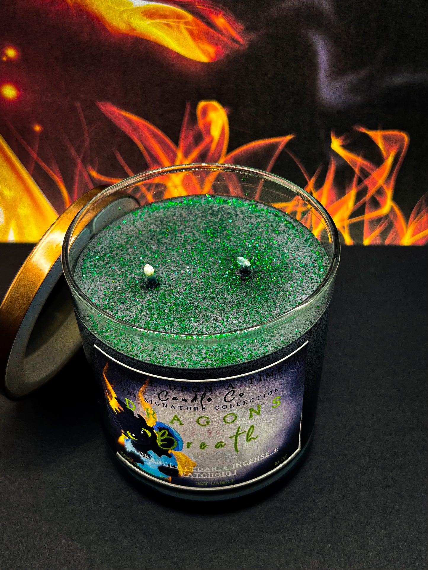 Dragon's Breath Soy Wax Candle-Incense & Patchouli