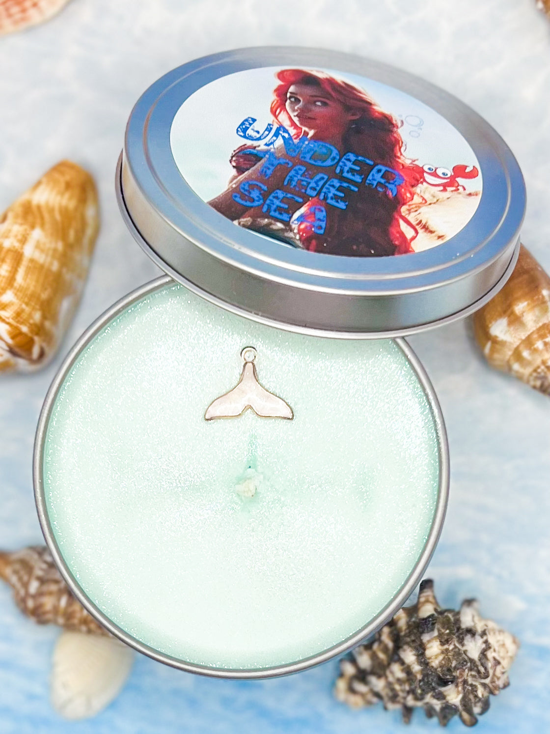 Under the Sea, Little Mermaid Soy Wax Candle-Citrus & Cedar