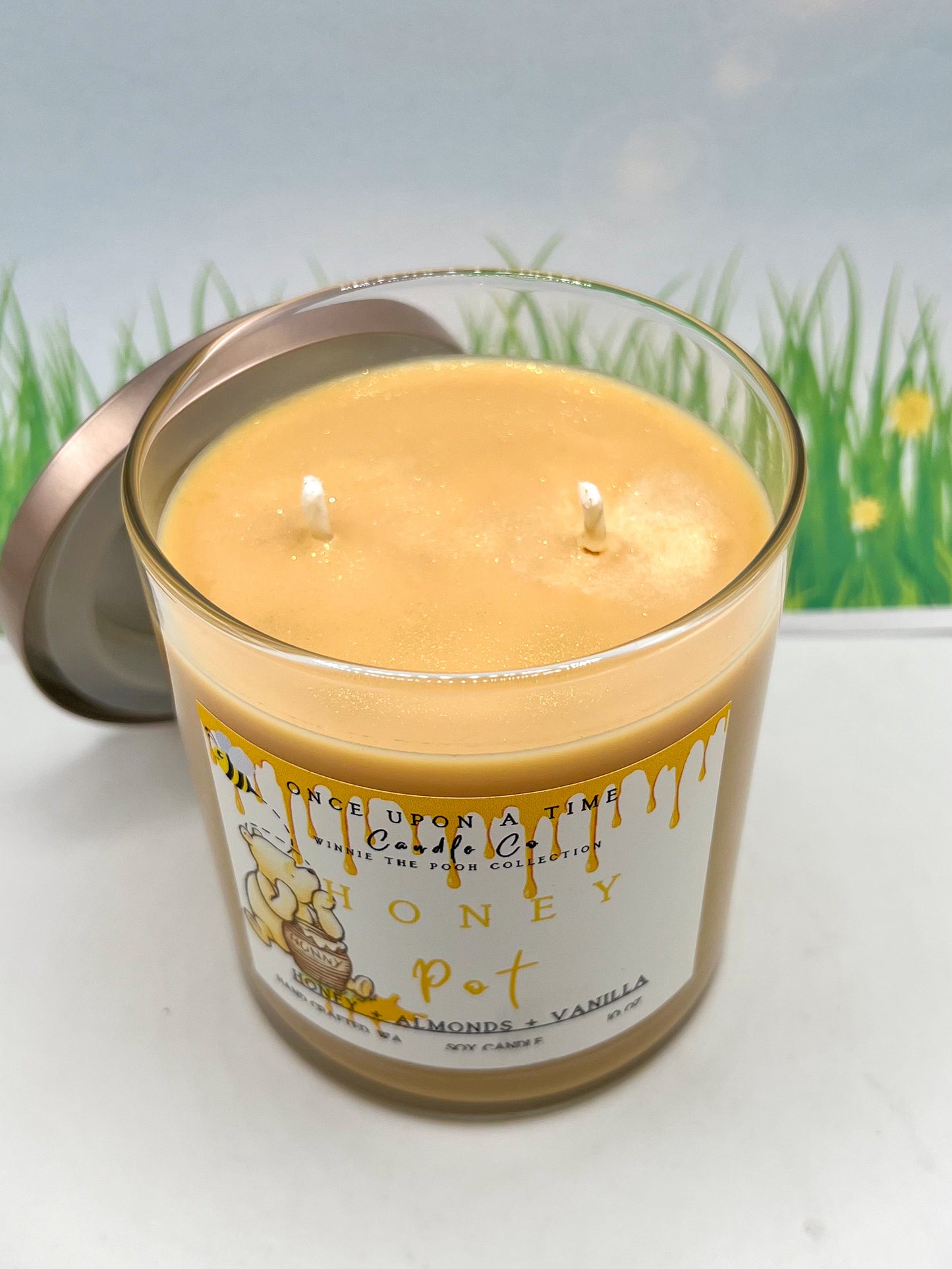 Honey Pot, Winnie the Pooh Soy Wax Candle-Warm Honey & Almonds