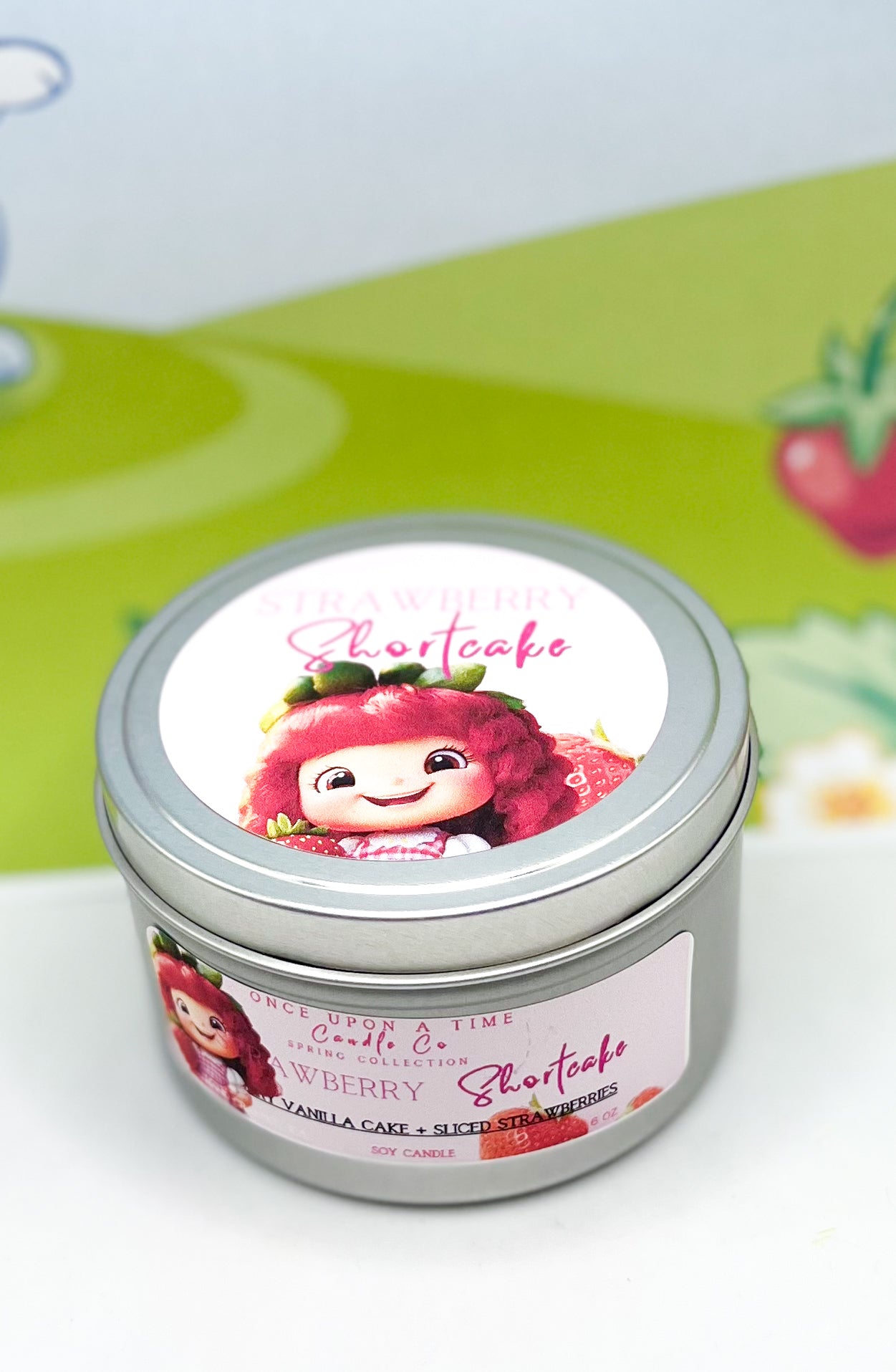 Strawberry Shortcake Soy Wax Candle