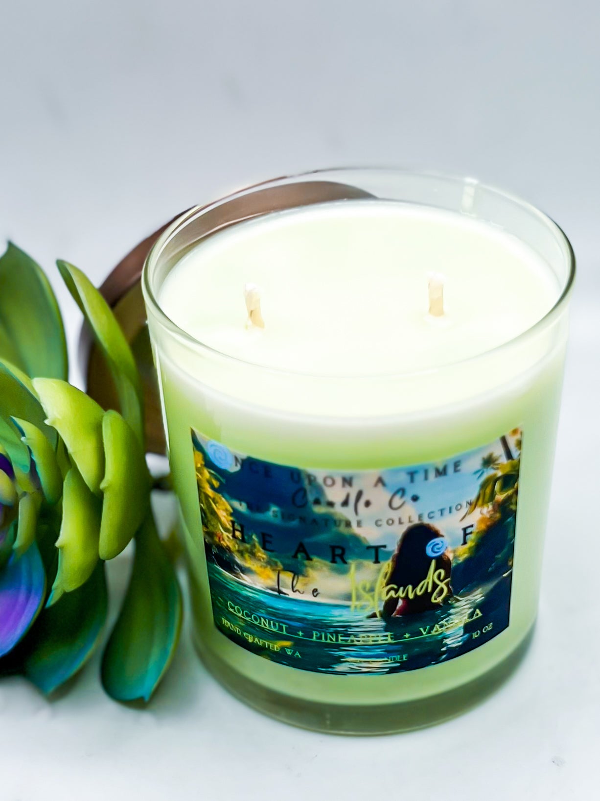 Heart of the Island-Soy Wax Candle-Coconut & Pineapple