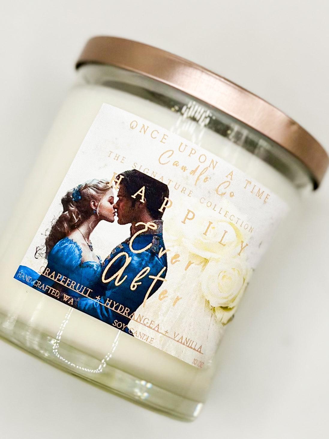 Happily Every After, Wedding & Anniversary Soy Wax Candle-Grapefruit & Vanilla