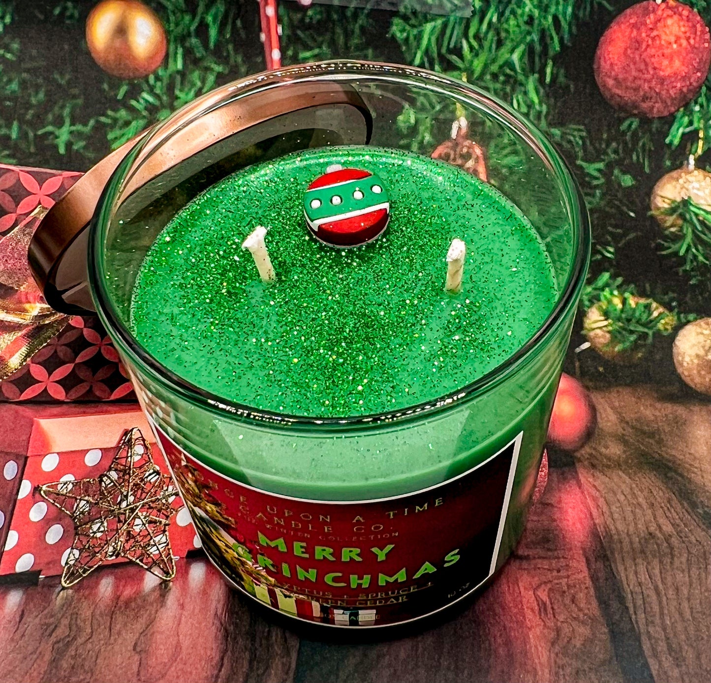 Merry Grinchmas Soy Wax Candle-Spruce, Eucalyptus & Mint