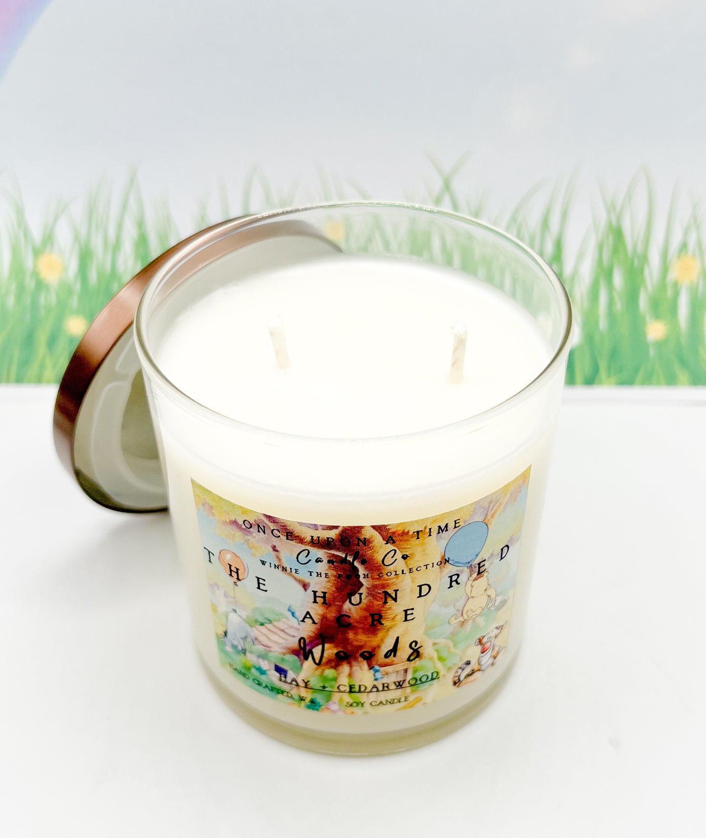 Hundred Acre Woods Soy Wax Candle-Fresh Hay and cedar