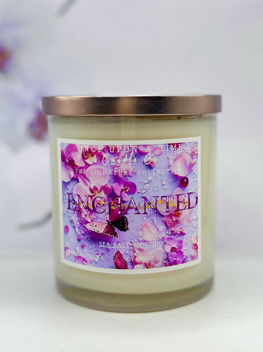 Enchanted Soy Wax Candle-Sea Salt & Orchid