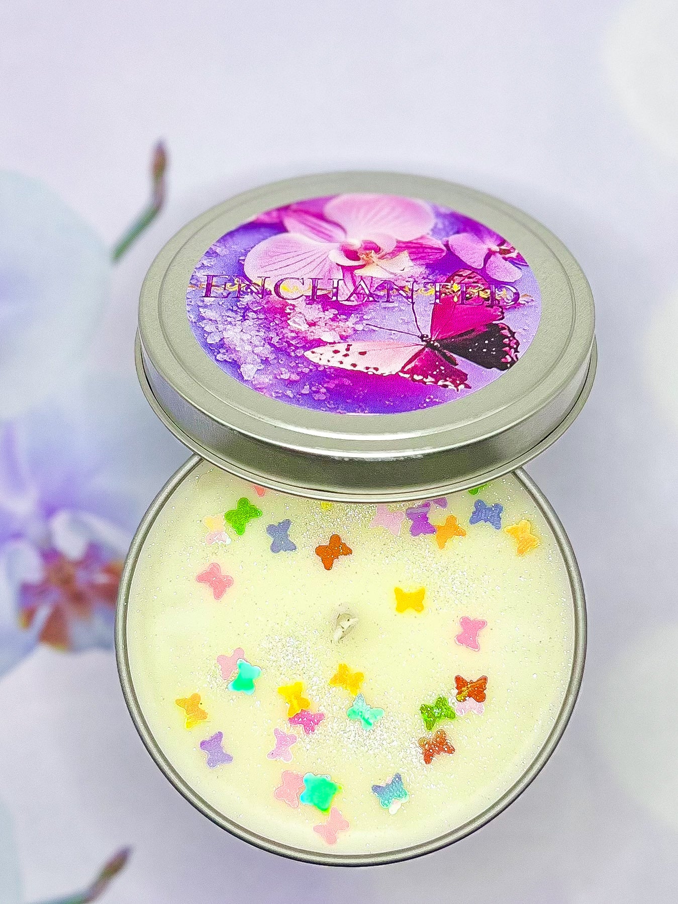 Enchanted Soy Wax Candle-Sea Salt & Orchid