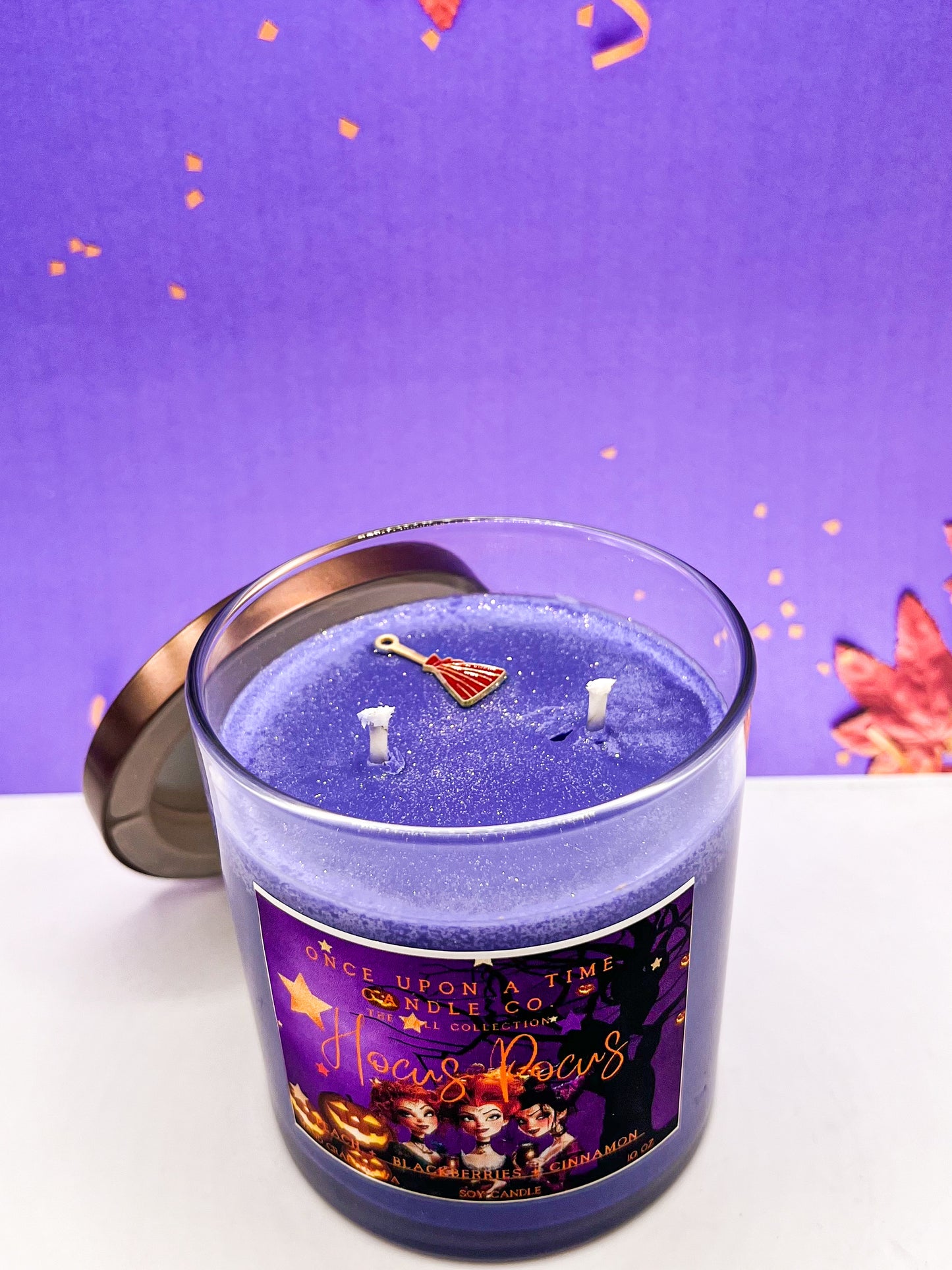 Hocus Pocus Soy Wax Candle-Blackberries, peach, and cinnamon