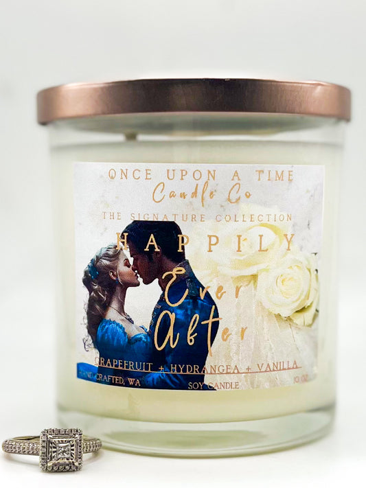 Happily Every After, Wedding & Anniversary Soy Wax Candle-Grapefruit & Vanilla