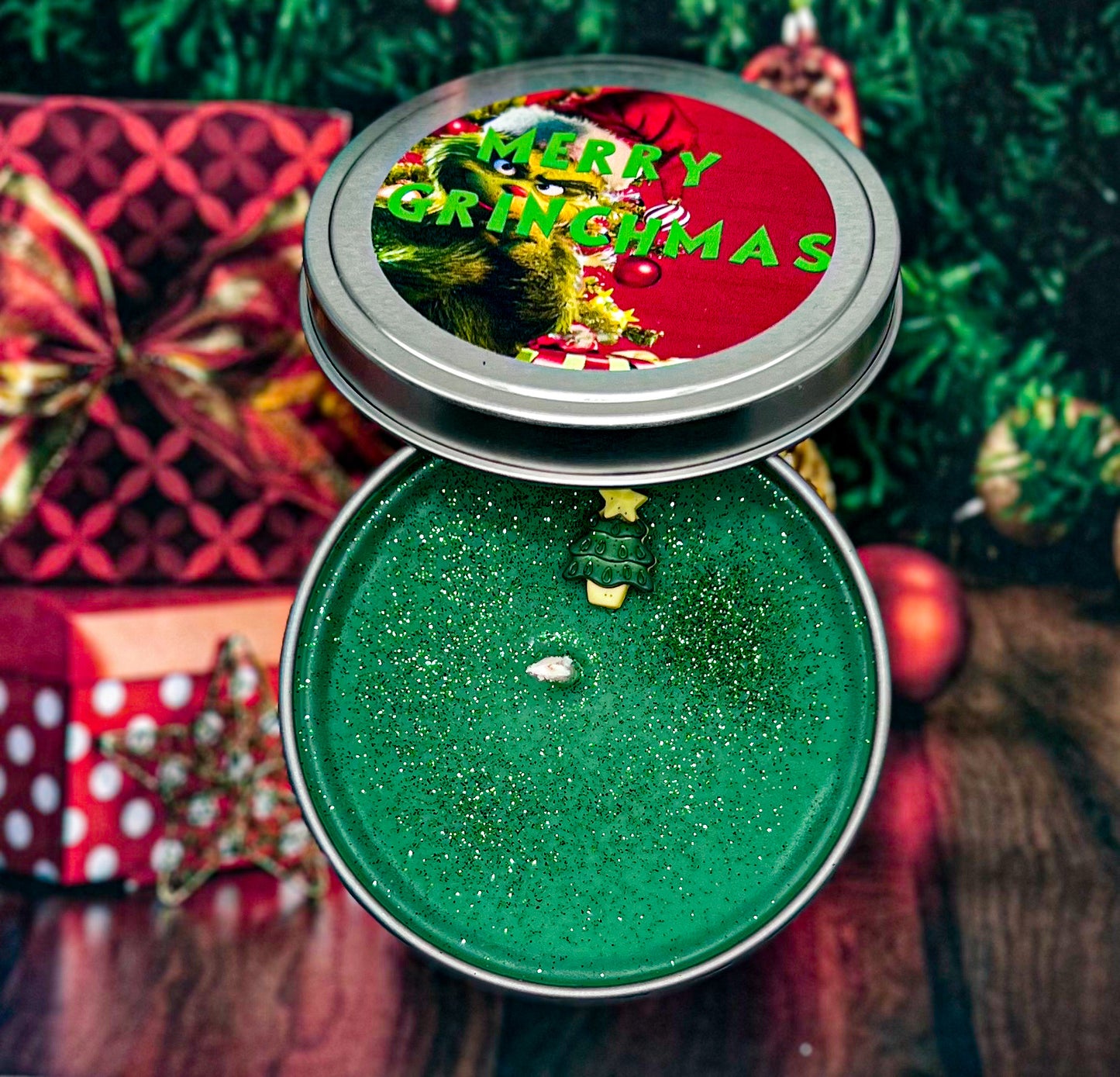 Merry Grinchmas Soy Wax Candle-Spruce, Eucalyptus & Mint