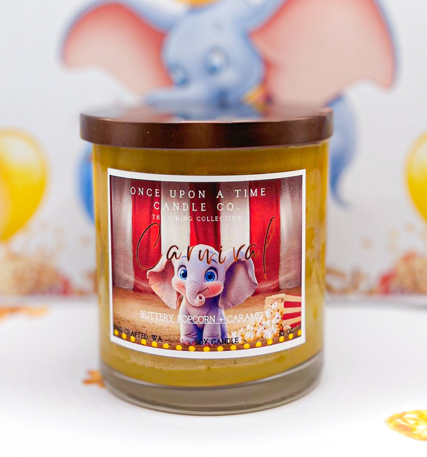 Carnival-Caramel Popcorn Soy Wax Candle