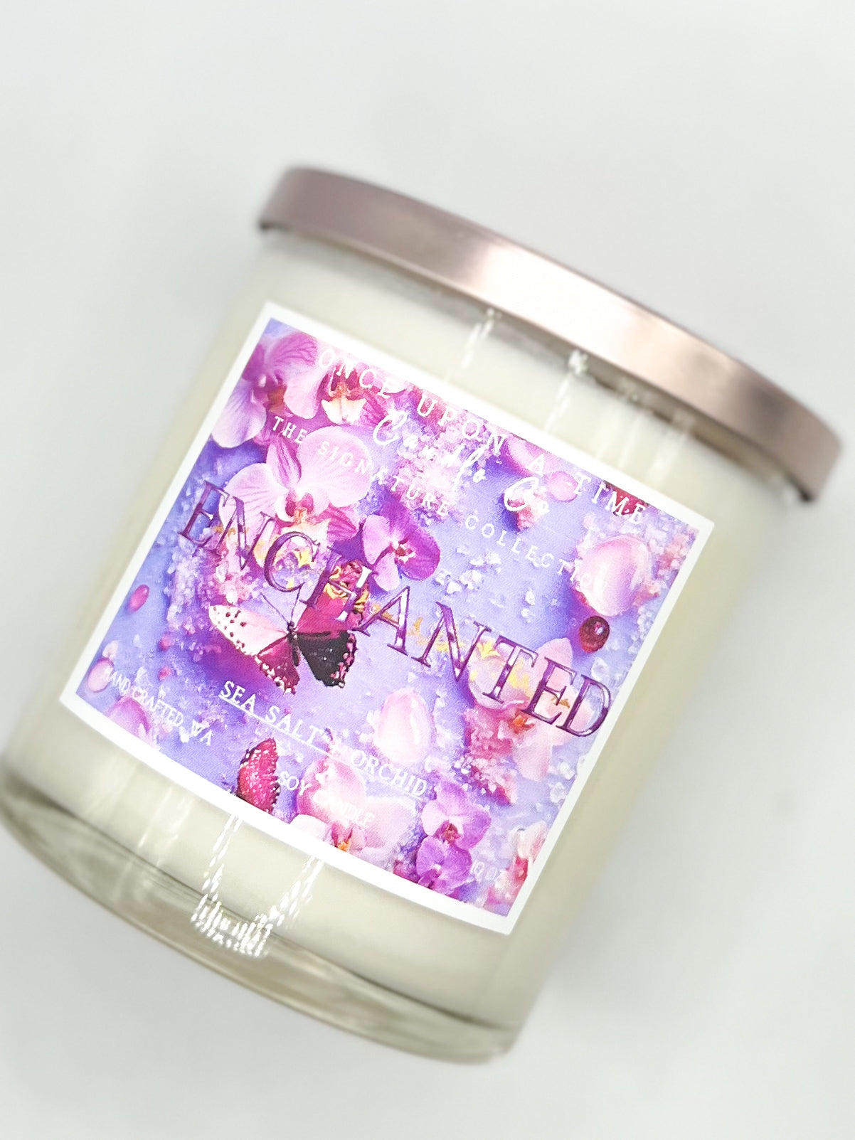 Enchanted Soy Wax Candle-Sea Salt & Orchid