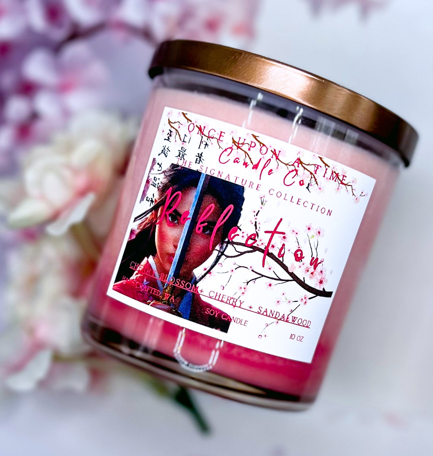 Reflection Soy Wax Candle-Cherry Blossoms