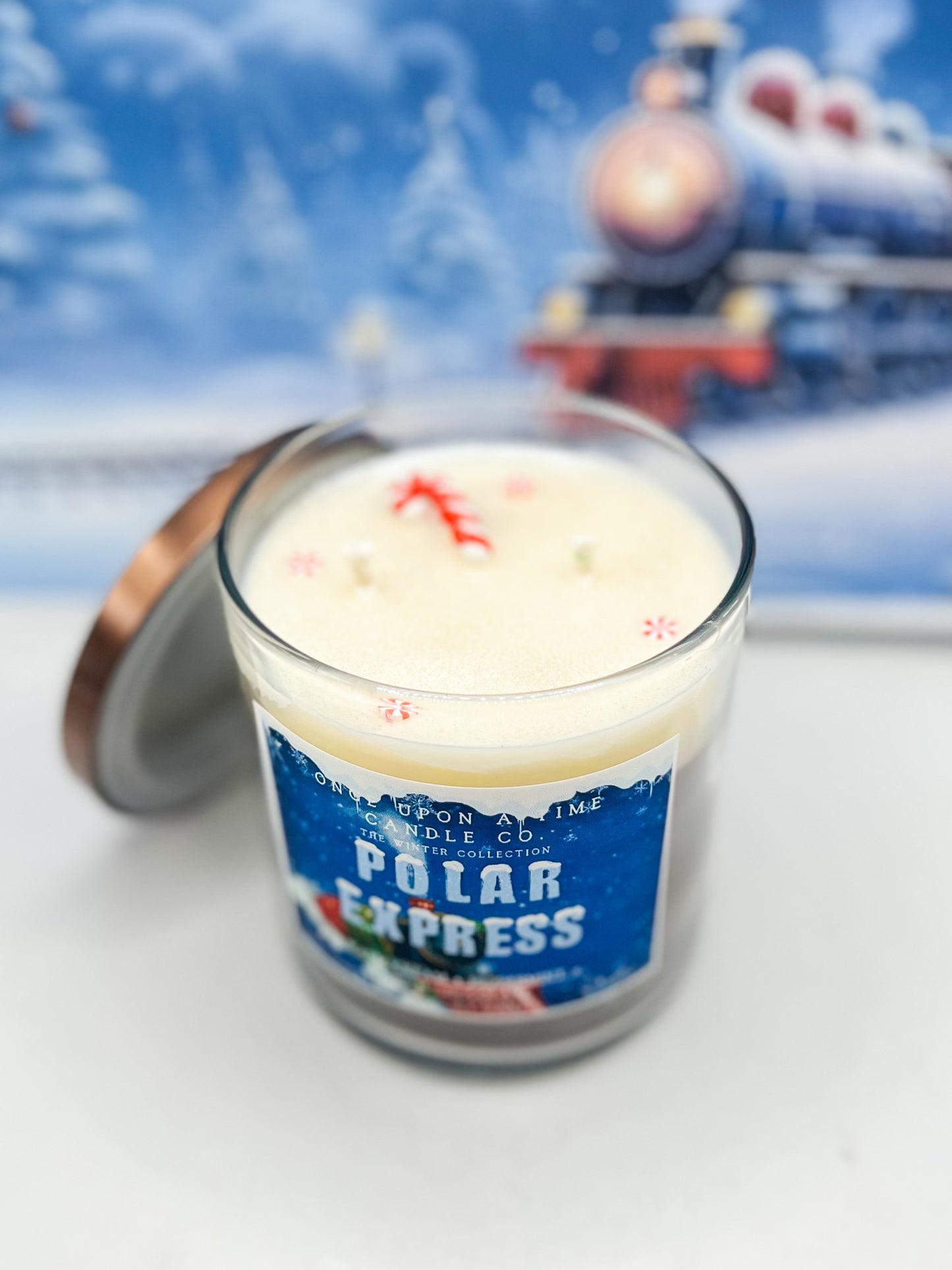 Polar Express Soy Wax Candle-Peppermint Mocha