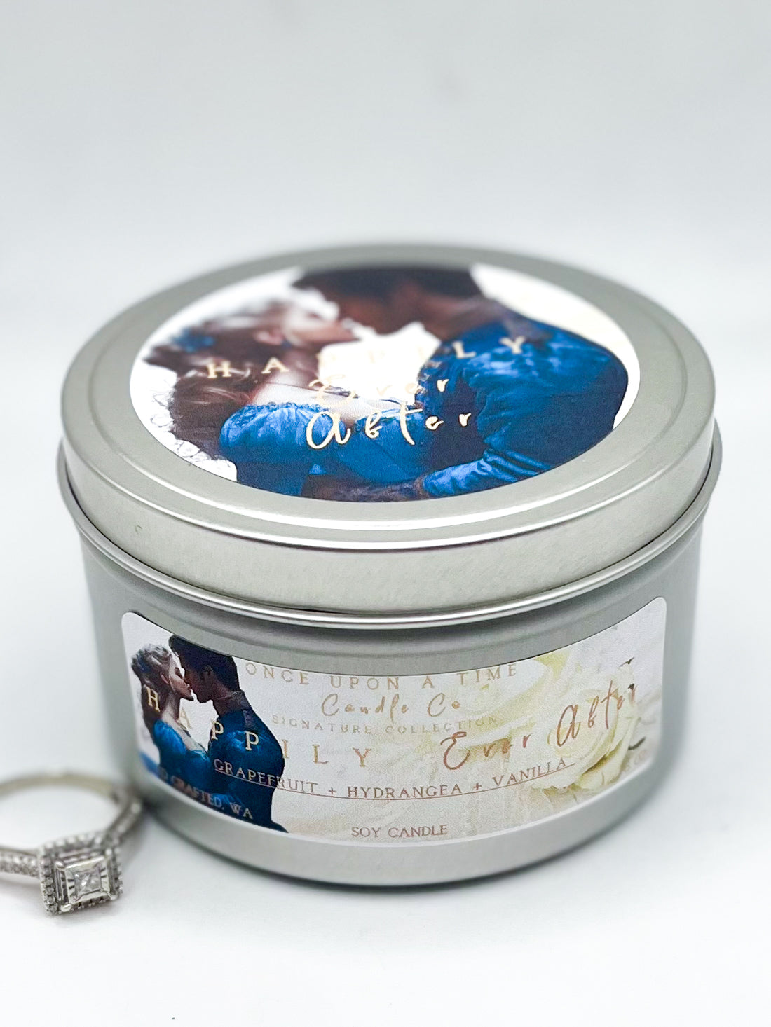 Happily Every After, Wedding & Anniversary Soy Wax Candle-Grapefruit & Vanilla