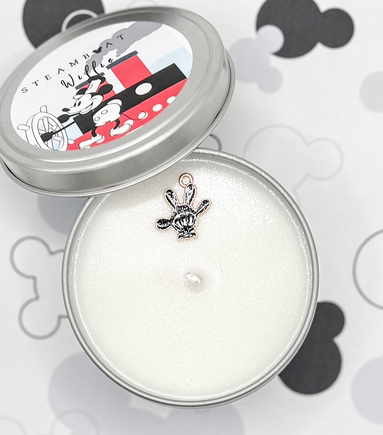 Mickey Mouse Classic Steamboat Willie Soy Wax Candle—Strawberry Cheesecake