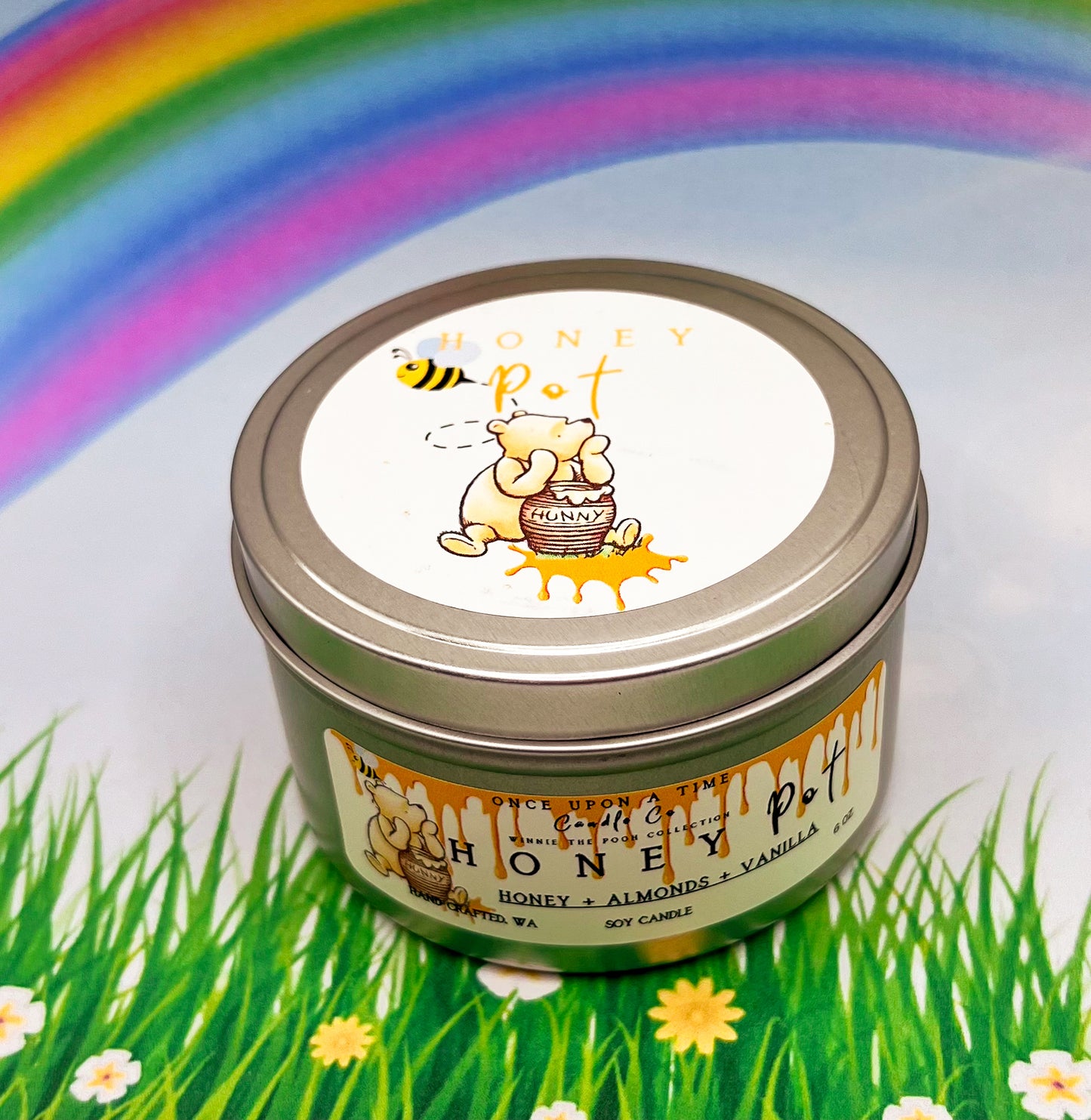 Honey Pot, Winnie the Pooh Soy Wax Candle-Warm Honey & Almonds