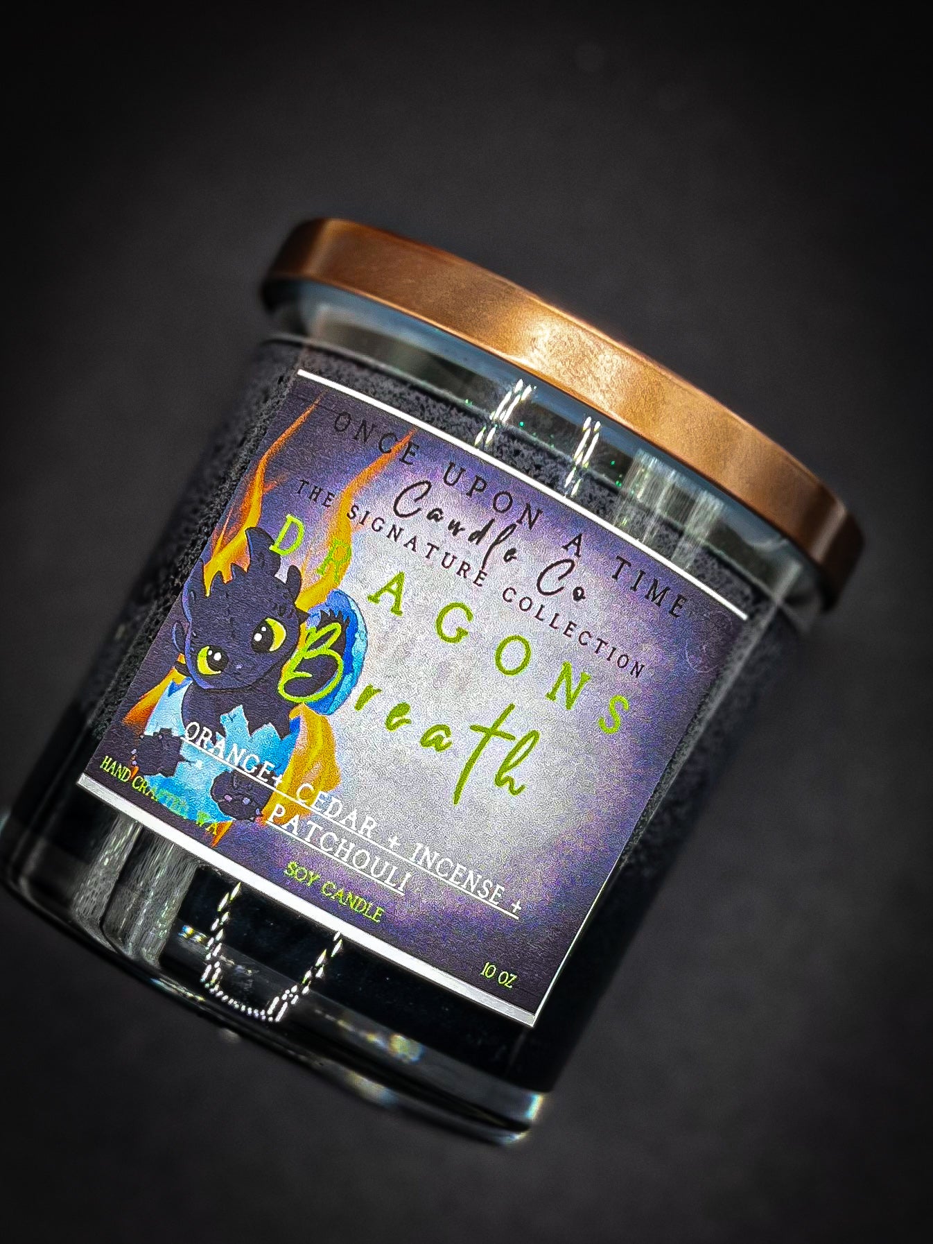 Dragon's Breath Soy Wax Candle-Incense & Patchouli