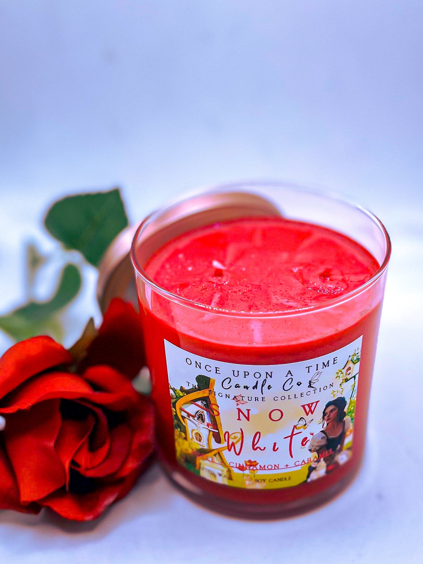 Snow White Soy Wax Candle--Candy Apple