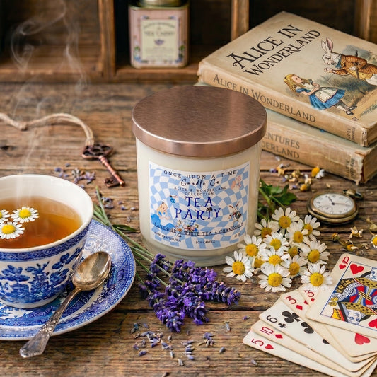 Tea Party Soy Wax Candle-Lavender & Chamomile