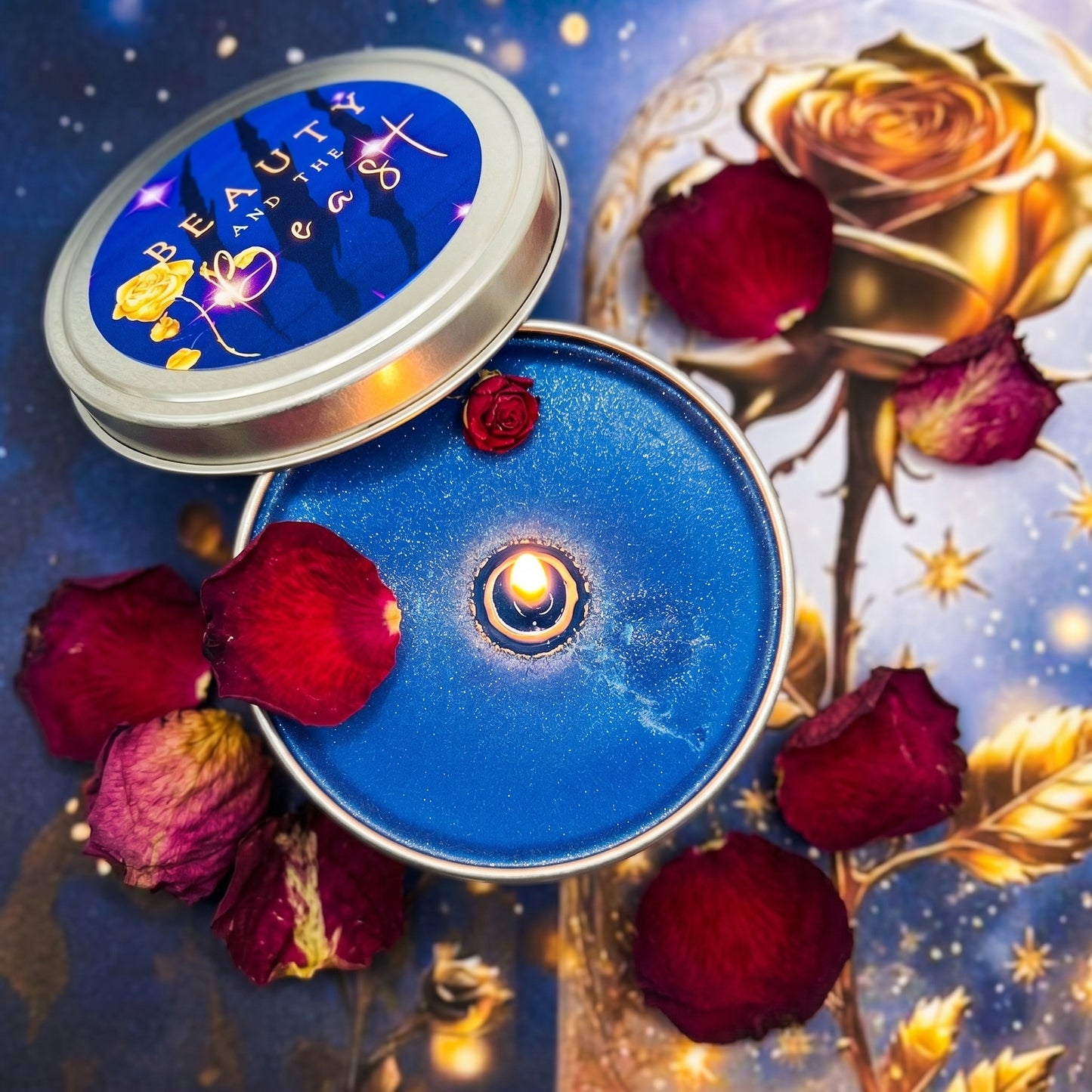 Beauty & the Beast Soy Wax Candle—Leather, Smoke & Musk