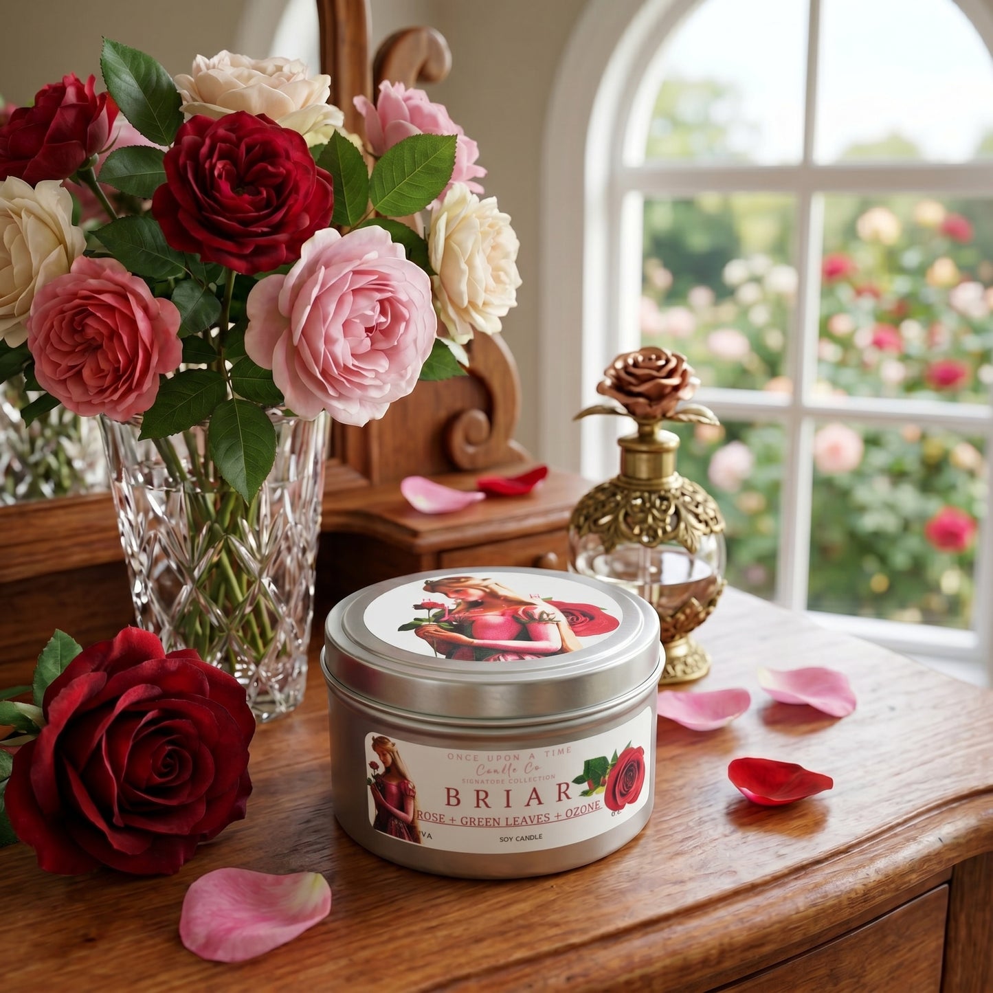 Briar Rose-Sleeping Beauty Soy Wax Candle