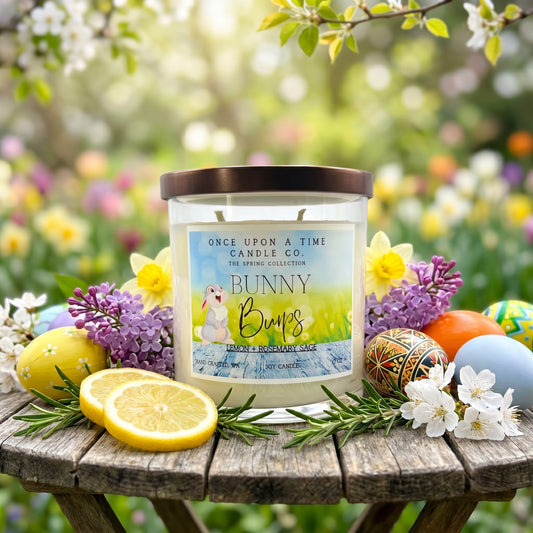 Bunny Burps-Lemon & Rosemary Soy Wax candle