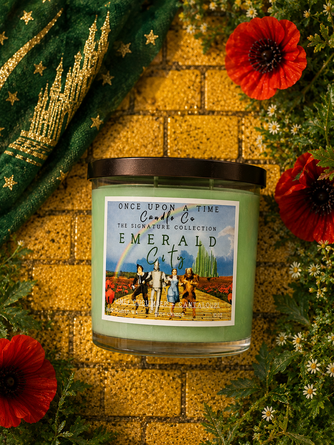Emerald City, Wizard of Oz Soy Wax Candle-Cucumber & Melon