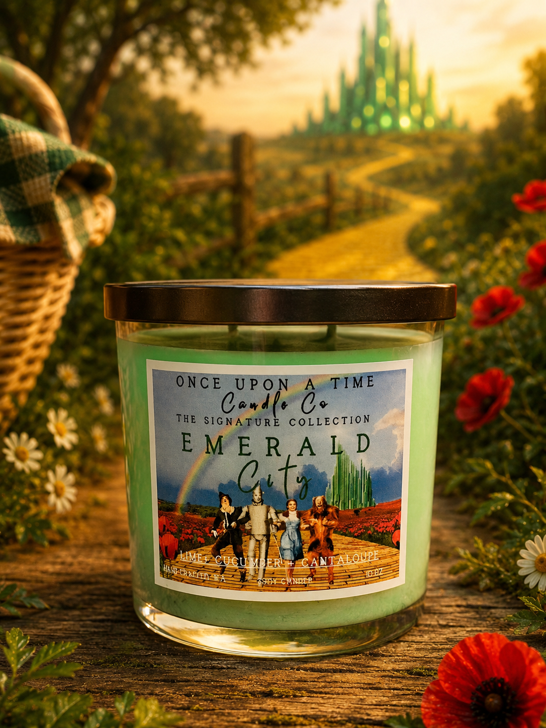 Emerald City, Wizard of Oz Soy Wax Candle-Cucumber & Melon