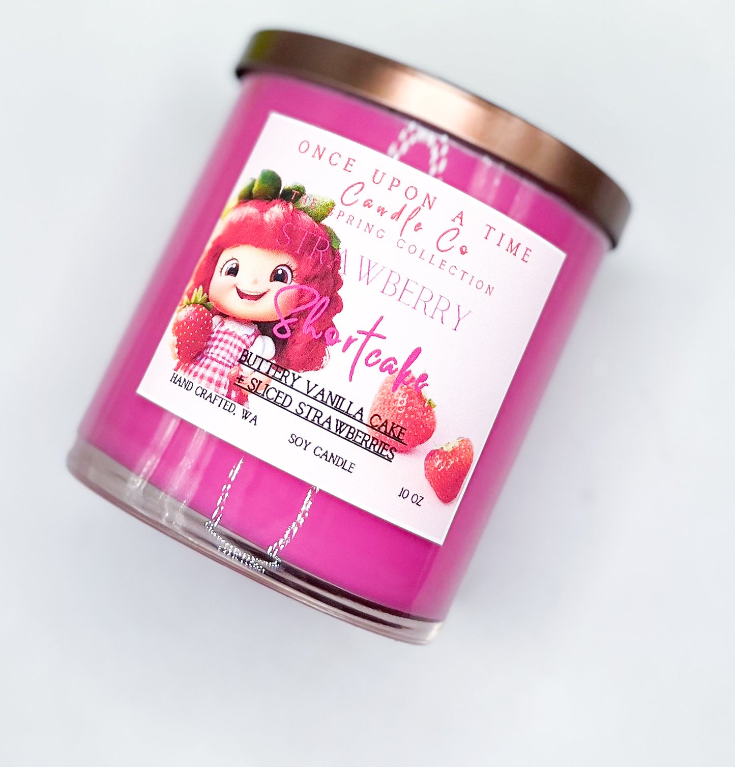 Strawberry Shortcake Soy Wax Candle