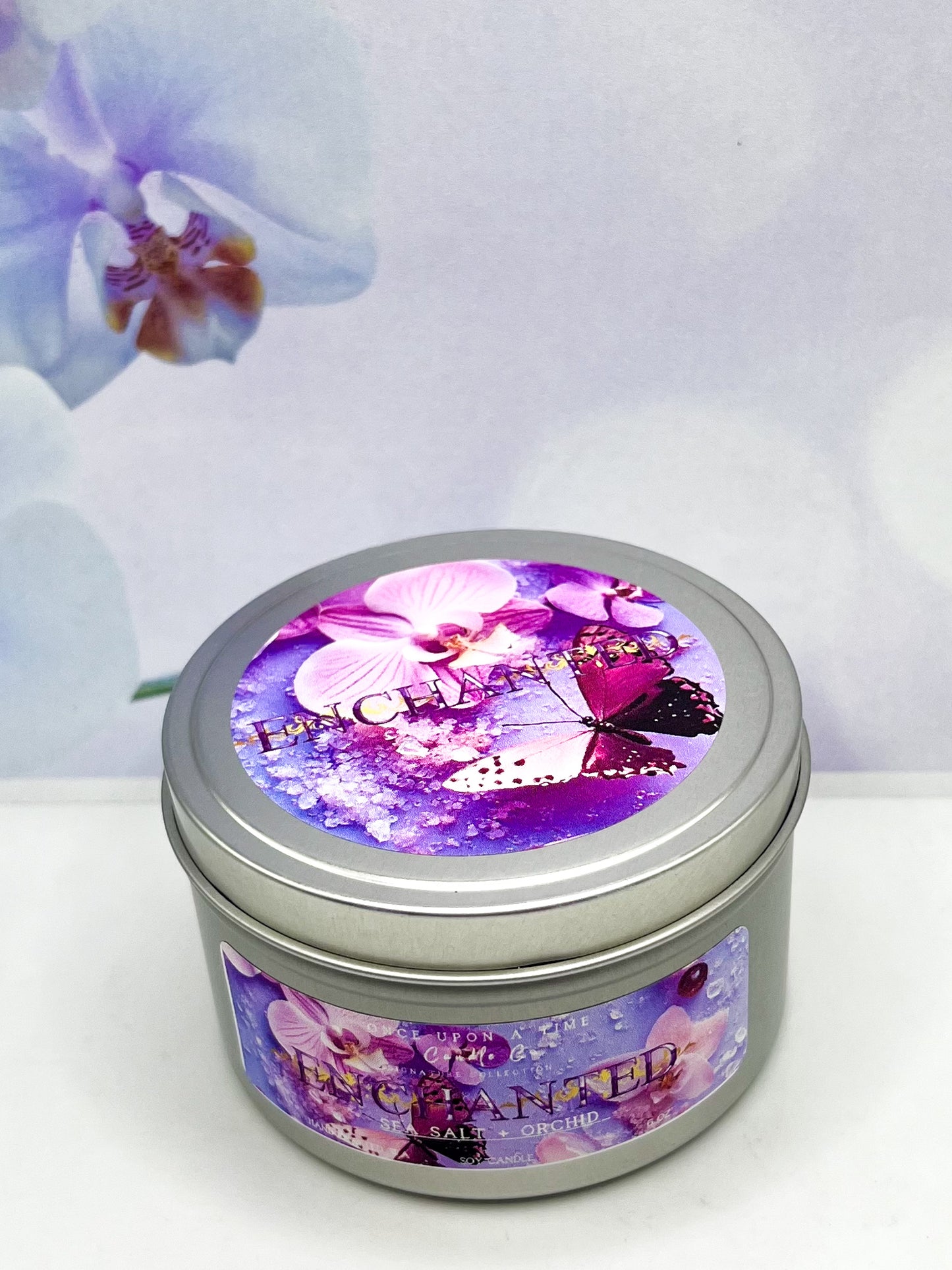 Enchanted Soy Wax Candle-Sea Salt & Orchid