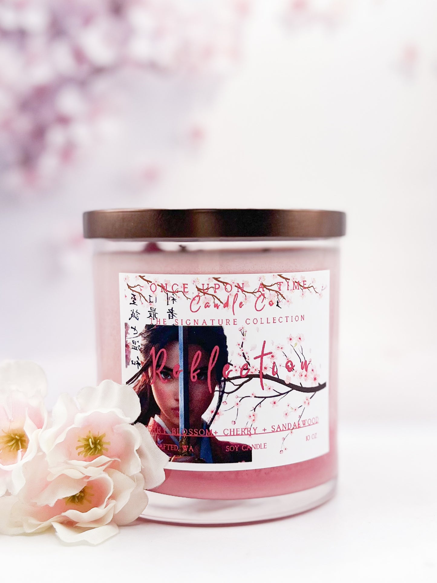 Reflection Soy Wax Candle-Cherry Blossoms