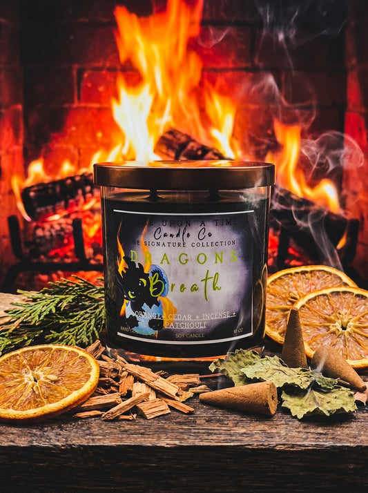 Dragon's Breath Soy Wax Candle-Incense & Patchouli