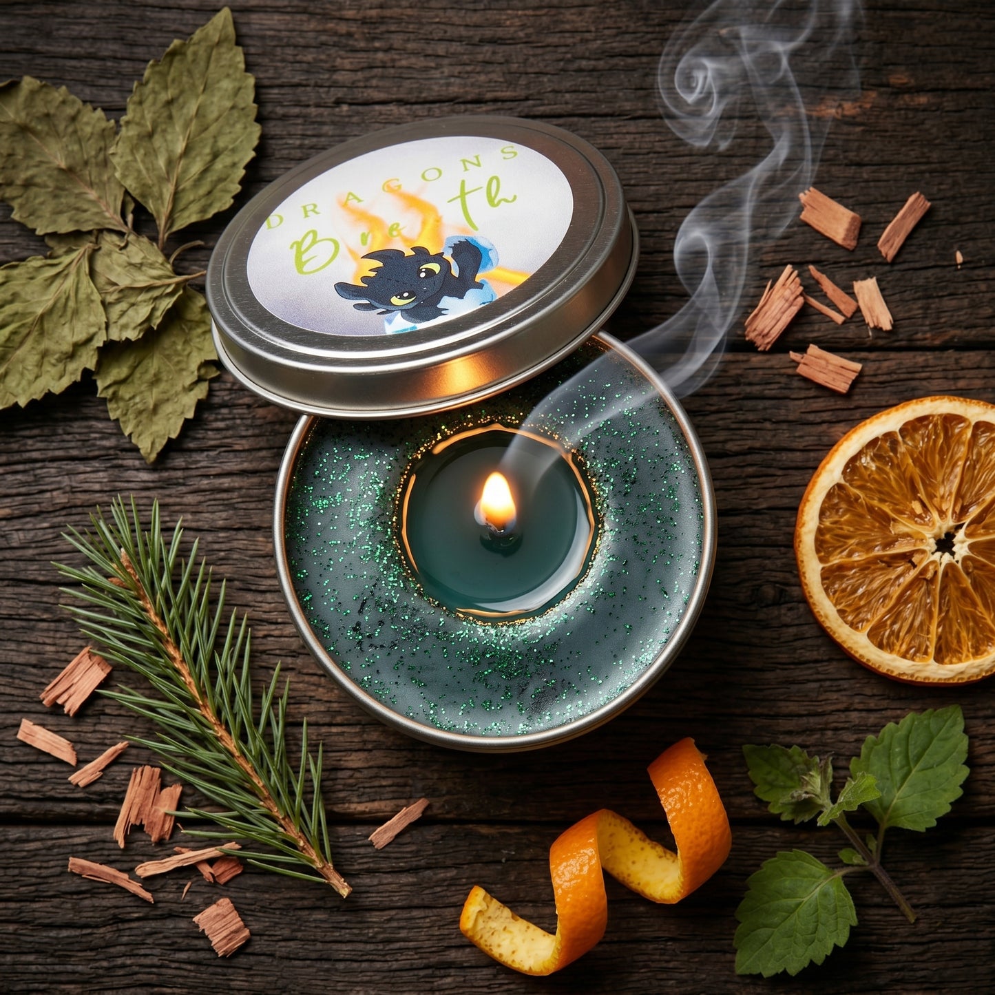 Dragon's Breath Soy Wax Candle-Incense & Patchouli
