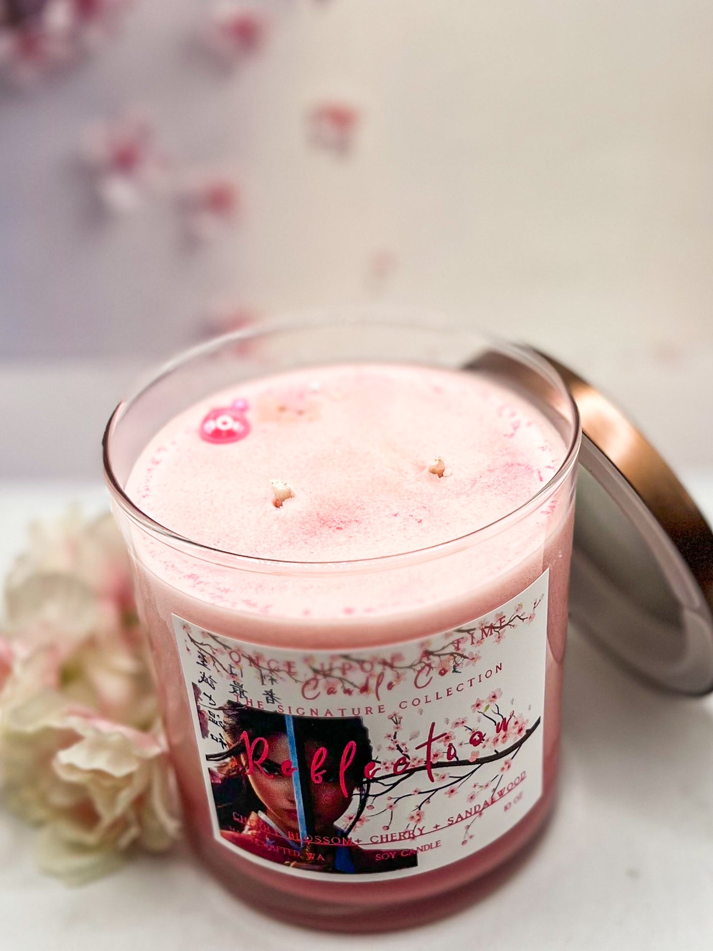 Reflection Soy Wax Candle-Cherry Blossoms