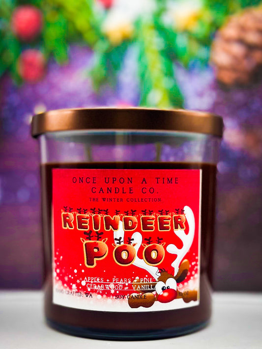 Reindeer Poo Soy Wax Candle--Apples & Pine