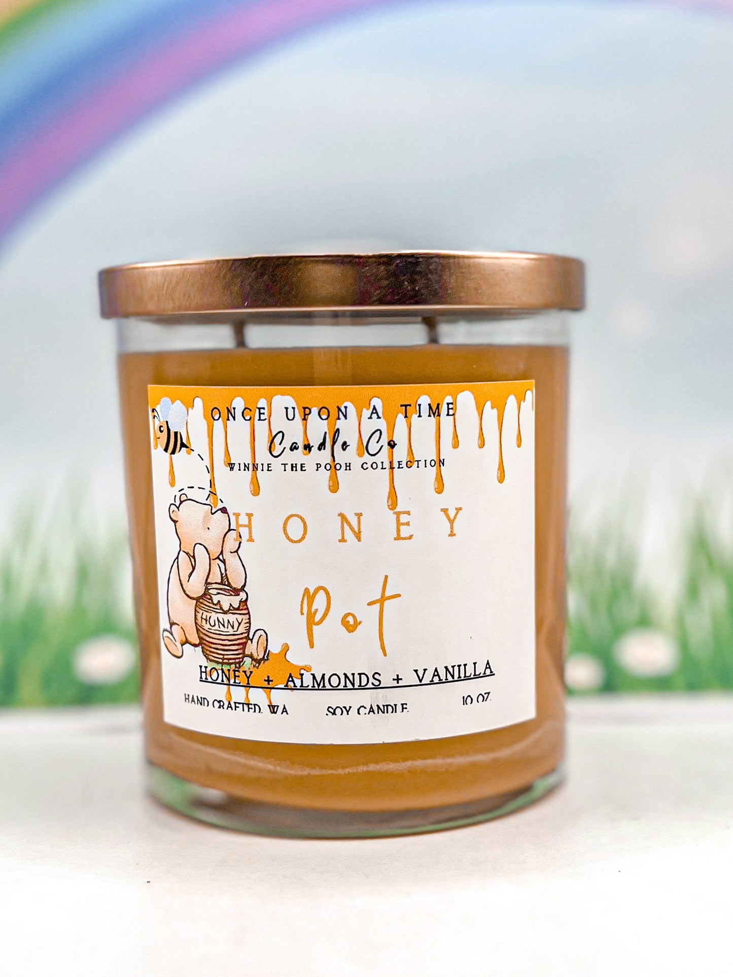 Honey Pot, Winnie the Pooh Soy Wax Candle-Warm Honey & Almonds