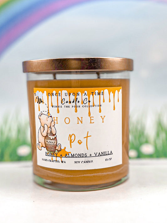 Honey Pot, Winnie the Pooh Soy Wax Candle-Warm Honey & Almonds