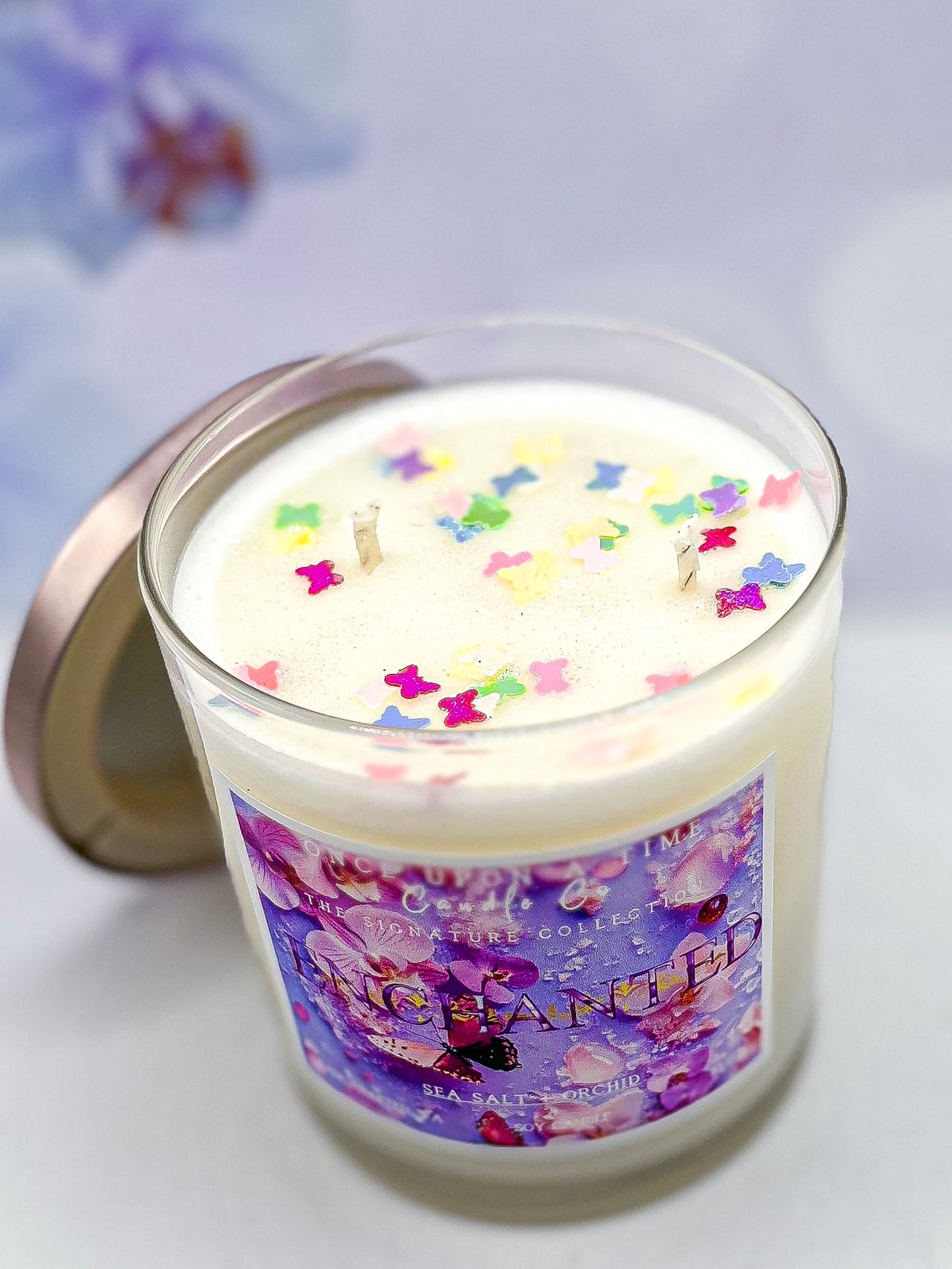 Enchanted Soy Wax Candle-Sea Salt & Orchid