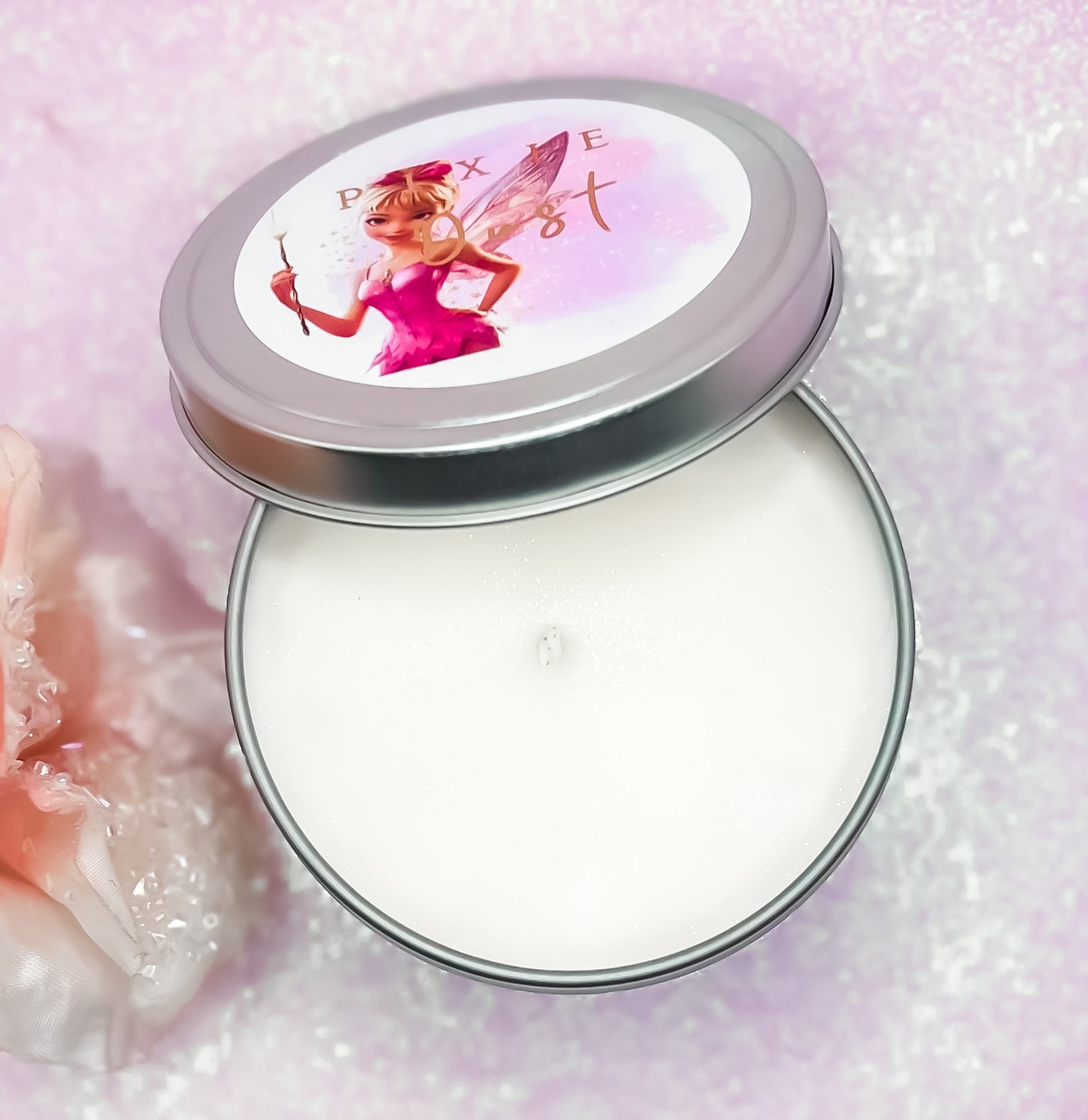 Pixie Dust Soy Wax Candle-Peach & Coconut