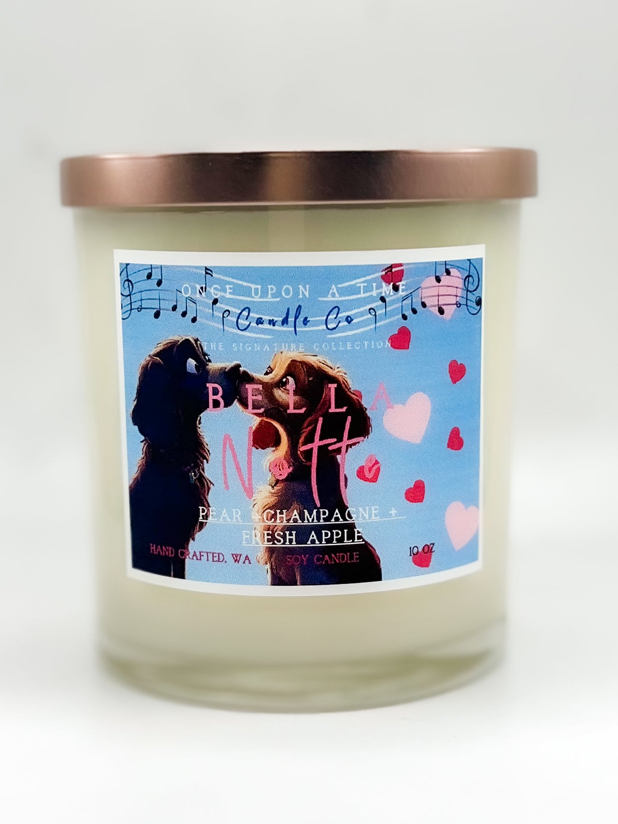 Bella Notte’ Soy Wax Candle—Pear, Champagne & Fresh Apples